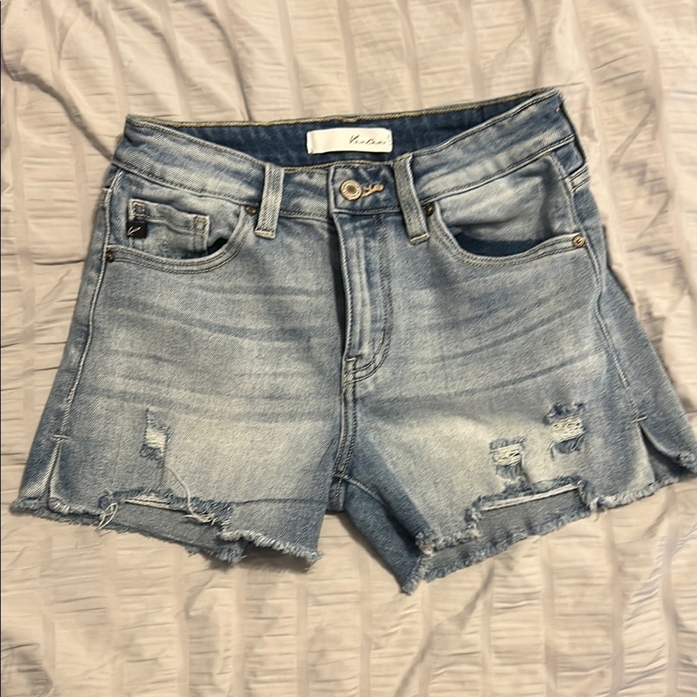 KanCan Women's Distressed Denim Shorts